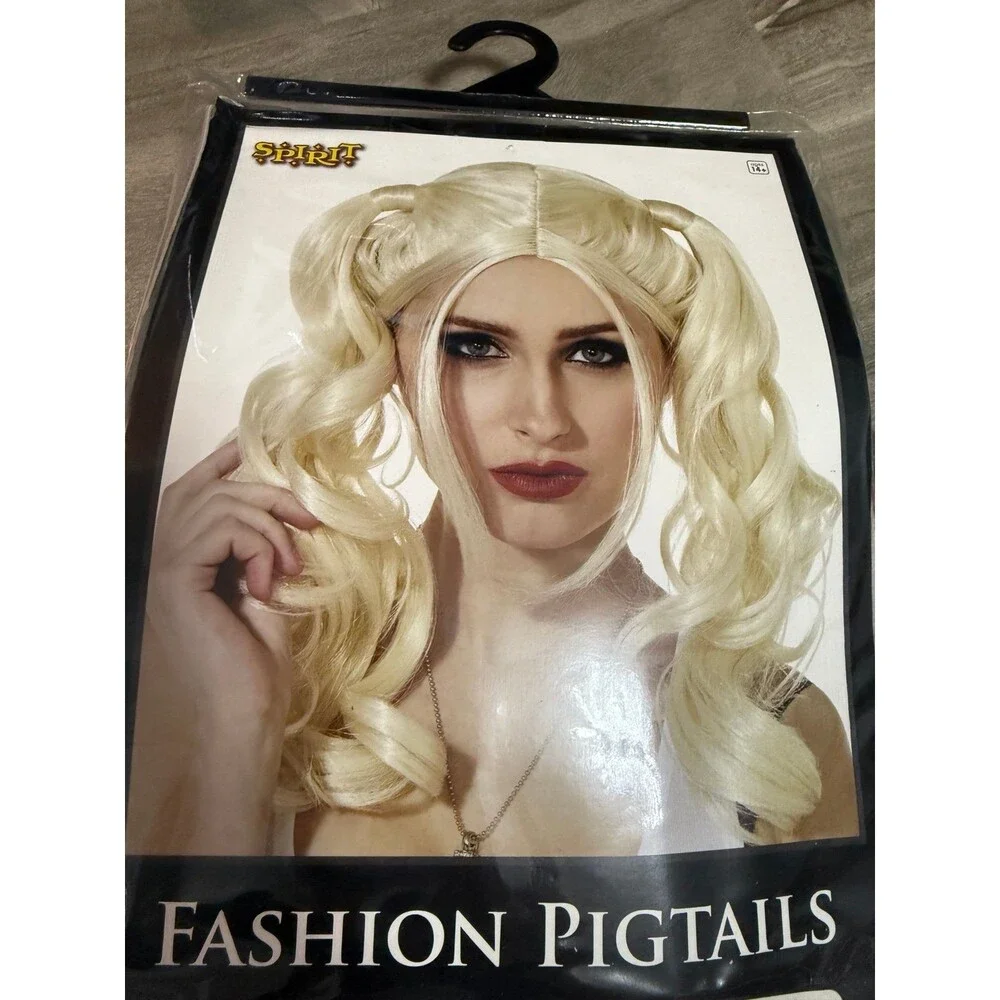 NEW Fashion Pigtails Bombshell Wig (Blonde) Spirit Halloween Star Long Hair